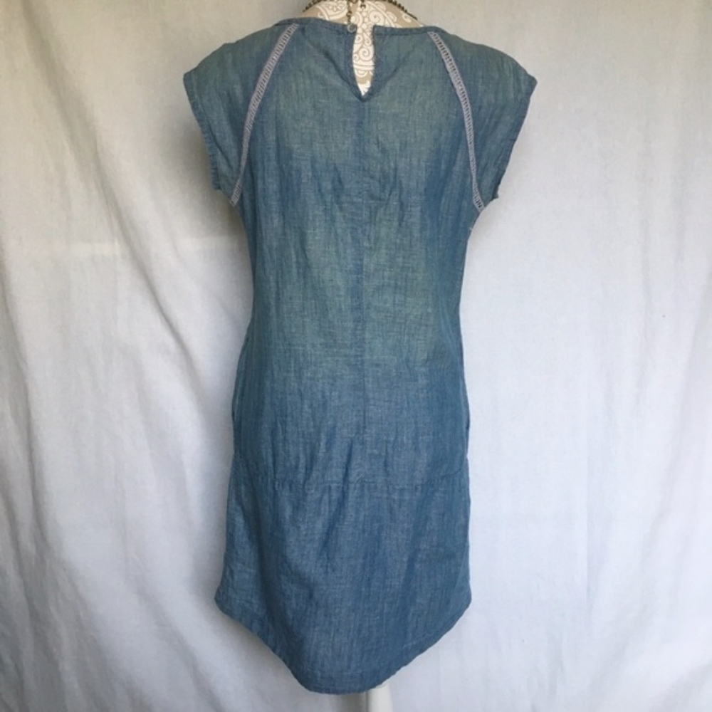 Kensie Jeans // White Cutout Denim Mini Dress dr1 - Picture 4 of 8